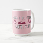 De negen levens met jullie Romantische Valentijnse Koffiemok (Voorkant rechts)