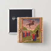 De negen Muses-instrumenten Vierkante Button 5,1 Cm (Voorkant /achterkant)