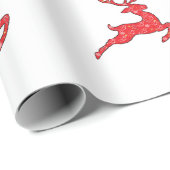 De negen rendieren cadeauverpakking cadeaupapier (Rol Hoek)