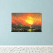 De negende golf canvas afdruk (Insitu (Houten vloer))