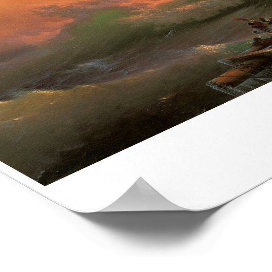 De negende golf Ivan Aivasovsky-seizoenwaterschap Poster (Hoek)