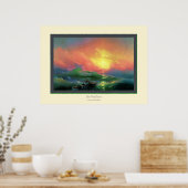 De negende golf~ Ivan Aivazovsky Poster (Keuken)