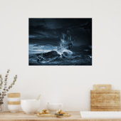 De negende golf remake, digitaal kunstwerk poster (Keuken)