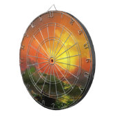 De negende golf (Stormy Zee met Red Sunset) Dartbord (Voorkant Rechts)