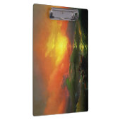 De negende golf (Stormy Zee met Red Sunset) Klembord (Rechts)