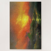 De negende golf (Stormy Zee met Red Sunset) Legpuzzel (Verticaal)