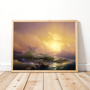 De negende golf van het Poster Ivan Aivazovsky