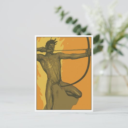 De negende pijl van Fritz Erler Briefkaart (Staand voorkant)