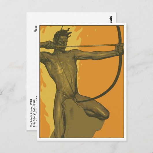 De negende pijl van Fritz Erler Briefkaart (Voorkant / Achterkant)