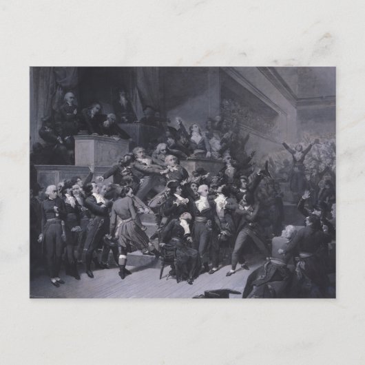 de negende thermidor, c.1840 briefkaart (Voorkant)