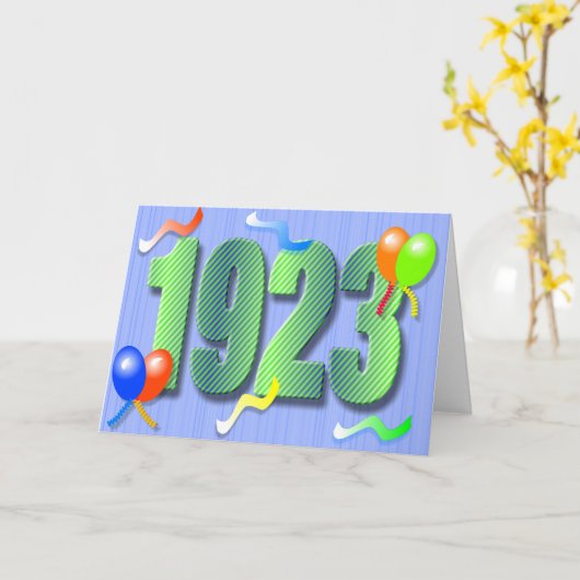 De negentigste Kaart van de Verjaardag 1923 (Gele Bloem)