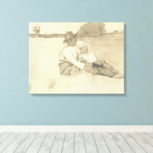 DE NEGRO BOYS CANVAS AFDRUK (Insitu (Houten vloer))