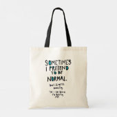 De neiging normaal te zijn tote bag (Achterkant)