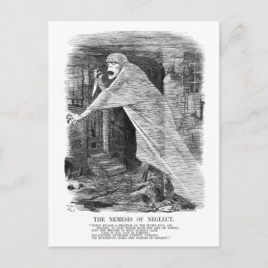 De Nemesis van Neglect - Jack the Ripper Briefkaart (Voorkant)