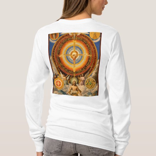 De Neo-gnostische Heilige Drie-eenheid: menselijke T-shirt (Achterkant)
