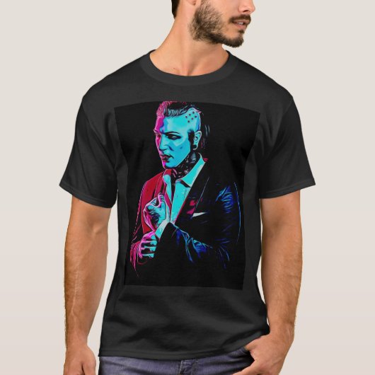 De Neon Demon Chris Motionless Bright Version T-shirt (Voorkant)