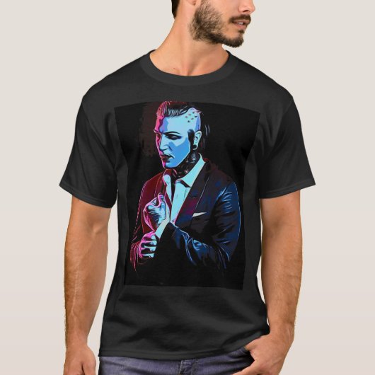 De Neon Demon Chris Motionless Vector Versie T-shirt (Voorkant)