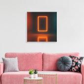 De Neon Poort Canvas Afdruk (Insitu (Woonkamer))