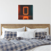 De Neon Poort Canvas Afdruk (Insitu (Slaapkamer))