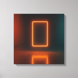 De Neon Poort Canvas Afdruk