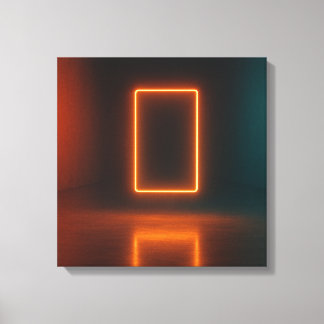 De Neon Poort Canvas Afdruk