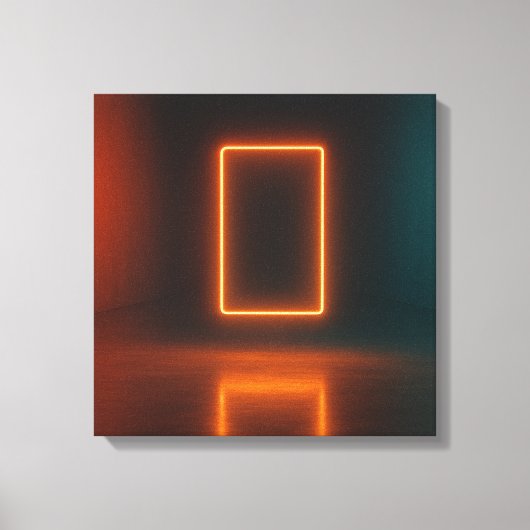 De Neon Poort Canvas Afdruk (Voorkant)