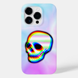 De neonstijl van de Illustratie van de schedel op  Case-Mate iPhone 14 Pro Hoesje