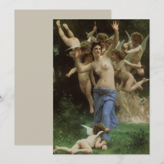 De nest van het Wasp door William Adolphe Bouguere (Voorkant / Achterkant)