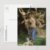 De nest van het Wasp door William Adolphe Bouguere Briefkaart (Voorkant / Achterkant)