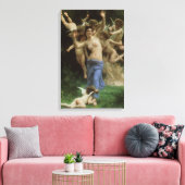 De nest van het Wasp door William Adolphe Bouguere Canvas Afdruk (Insitu (Woonkamer))