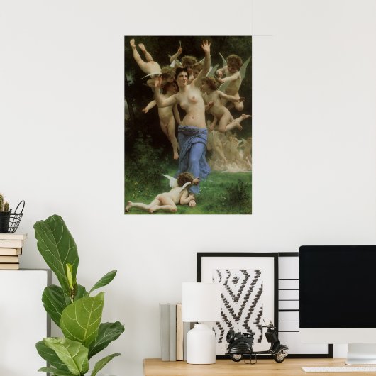 De nest van het Wasp door William Adolphe Bouguere Poster (Thuiskantoor)