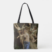 De nest van het Wasp door William Adolphe Bouguere Tote Bag (Achterkant)
