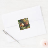 De nesten vierkante sticker (Envelop)