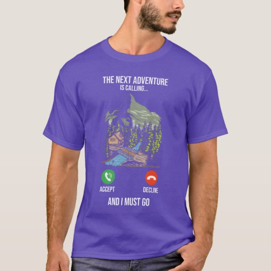 De Net Adventure roept Wandelaars Kamp vriend T-shirt (Voorkant)