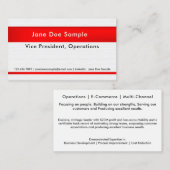 De netwerkkaarten van Résumé Rood en Wit Visitekaartje (Voorkant / Achterkant)