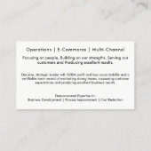 De netwerkkaarten van Résumé Rood en Wit Visitekaartje (Achterkant)