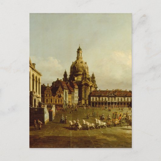 De Neuer Marktplatz in Dresden Bernardo Bellotto Briefkaart (Voorkant)