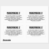 De Neurenberg-code 1947 A. 1 Rechthoekige stickers (Vel)