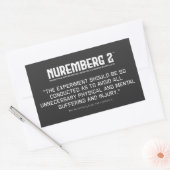 De Neurenberg-code 1947 A. 4 Rechthoekige stickers (Envelop)