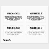 De Neurenberg-code 1947 A. 7 Rechthoekige stickers (Vel)