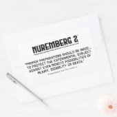 De Neurenberg-code 1947 A. 7 Rechthoekige stickers (Envelop)