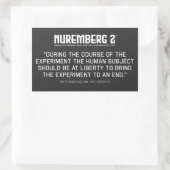 De Neurenberg-code 1947 A. 9 Rechthoekige stickers (Tas)