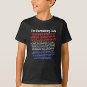 De Neurenberg Code Red White & Blue T-Shirt (Voorkant)