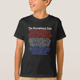 De Neurenberg Code Red White & Blue T-Shirt