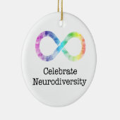De neurodiversiteit vieren keramisch ornament (Rechts)