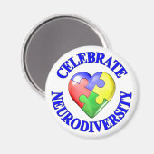 De neurodiversiteit vieren magneet (Voorkant / Achterkant)