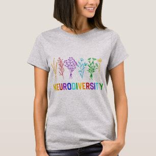 De Neurodiversiteit vieren met deze grote regenboo T-shirt