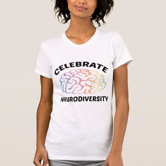De neurodiversiteit vieren t-shirt (Voorkant)