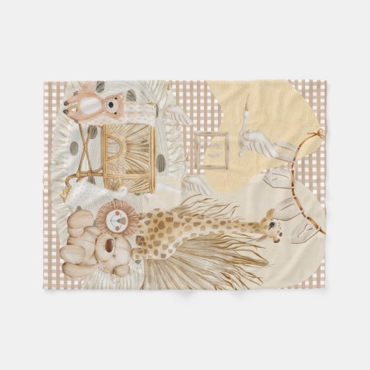 De Neursery Room Fleece Deken (Voorkant (Horizontaal))