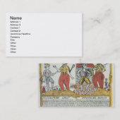 De neus en de vorst, Russisch, eind 18e eeuw Visitekaartje (Voorkant / Achterkant)